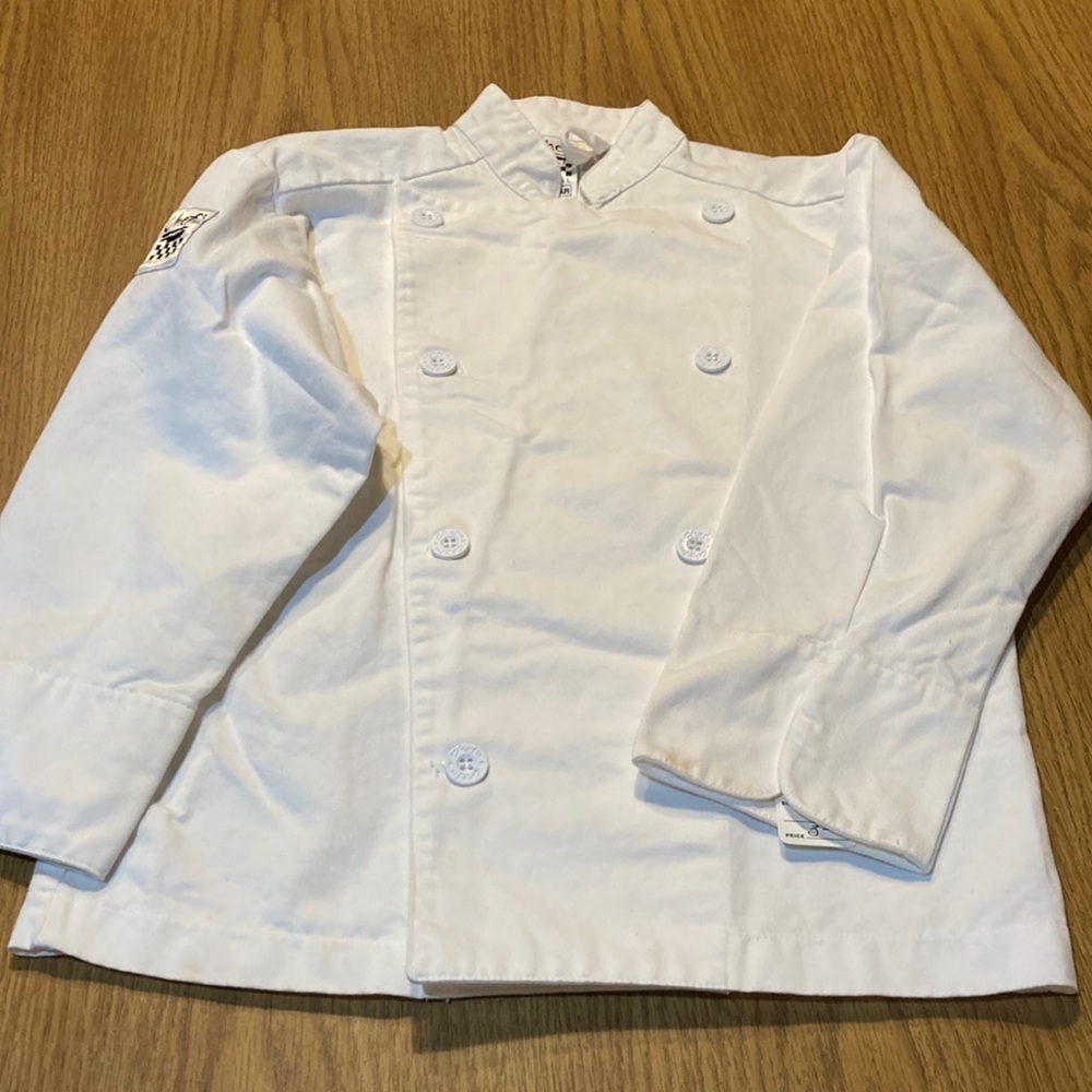 Kids CHEF coat. Size Medium, regular fit. - Picture 2 of 6